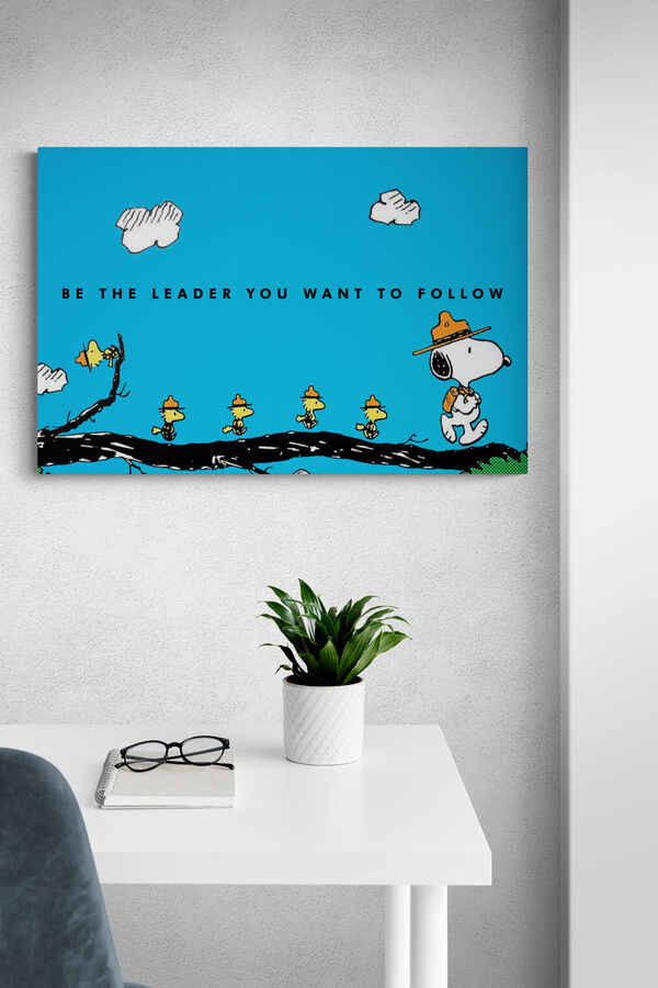 be the leader you want to follow canvas wall art