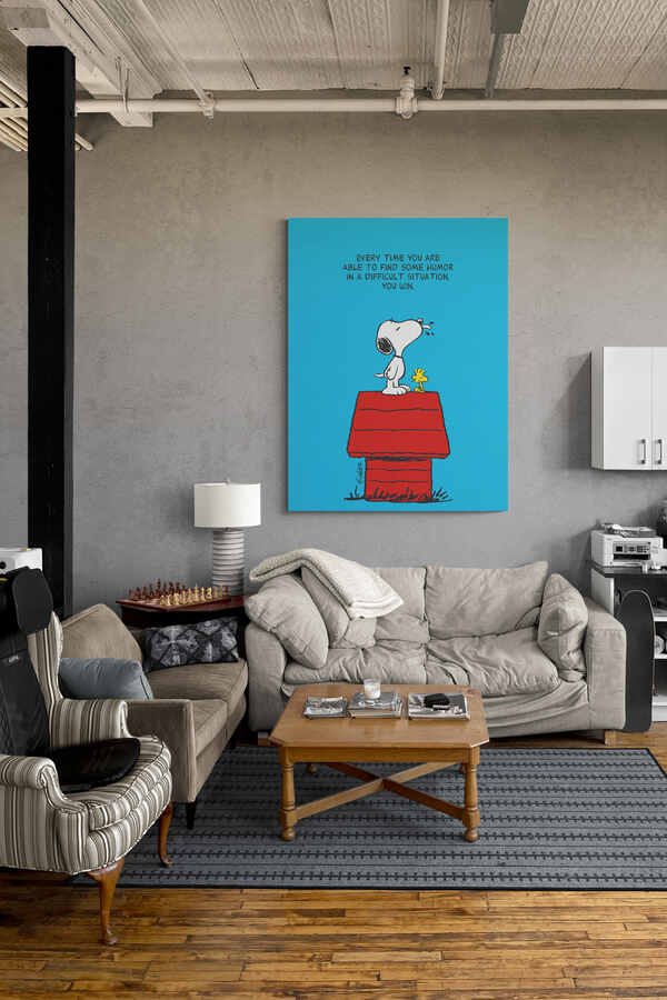 find humour motivational canvas wall art